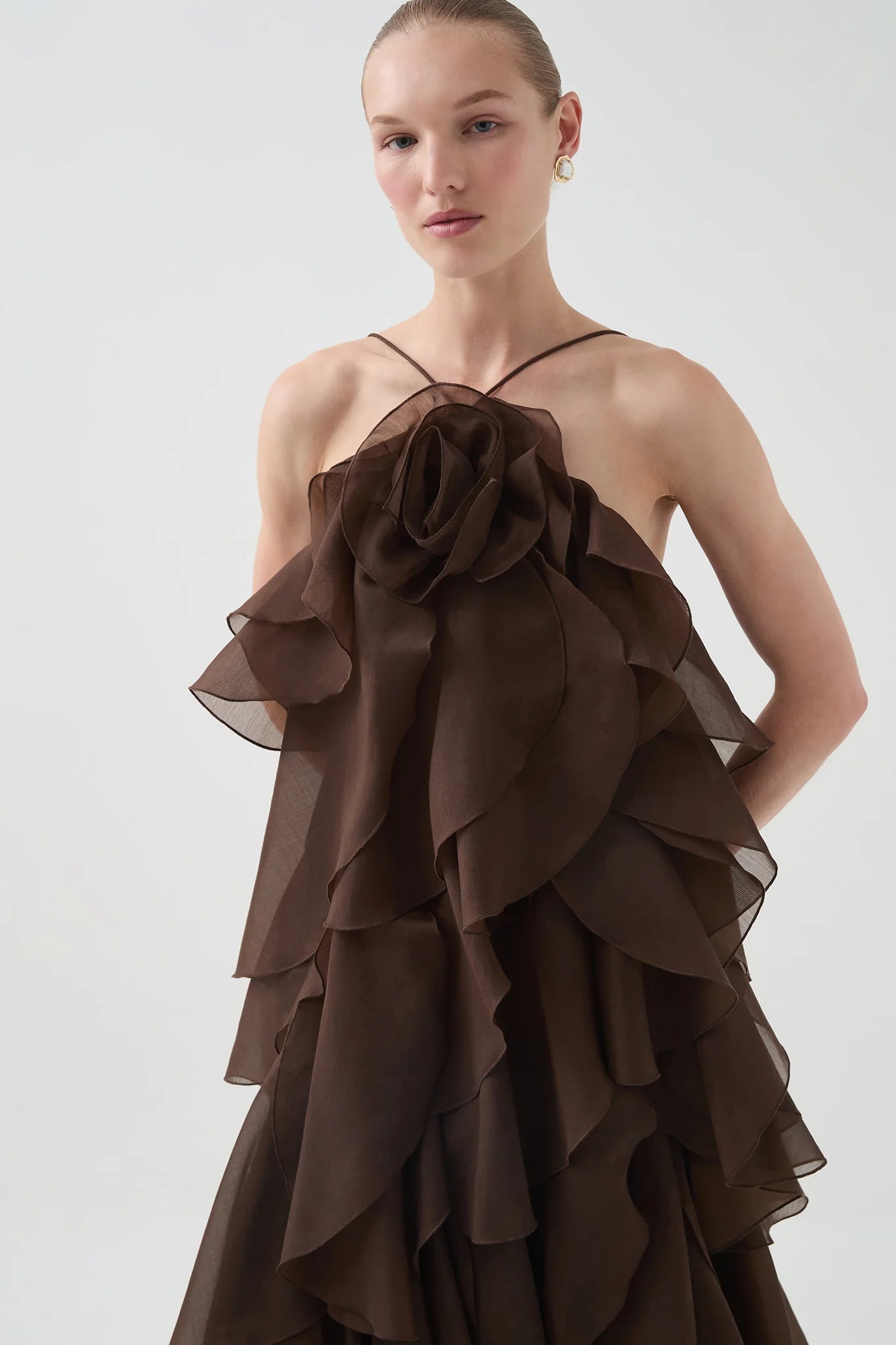 PANDOREA LAYERED MAXI DRESS