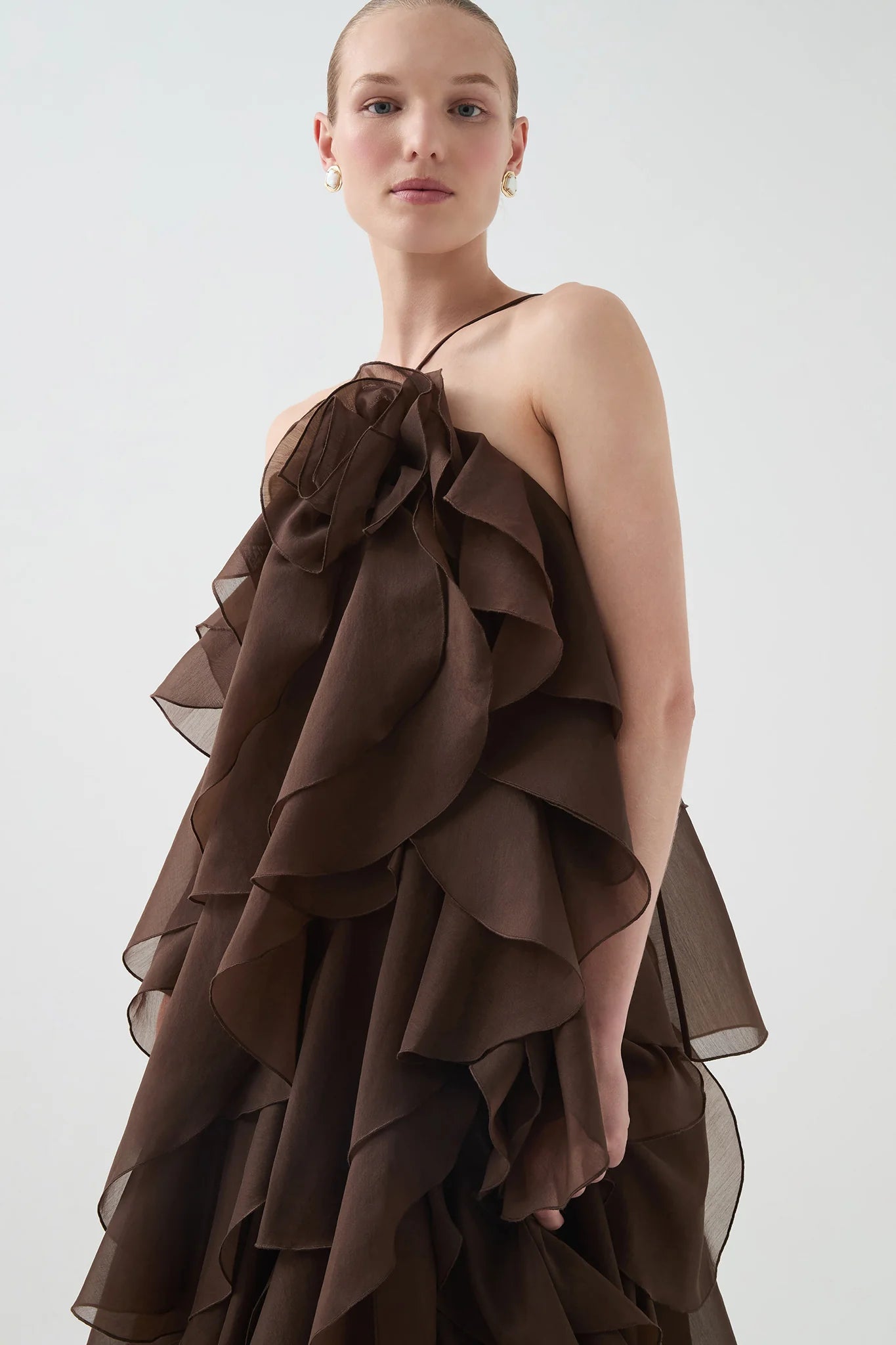 PANDOREA LAYERED MAXI DRESS