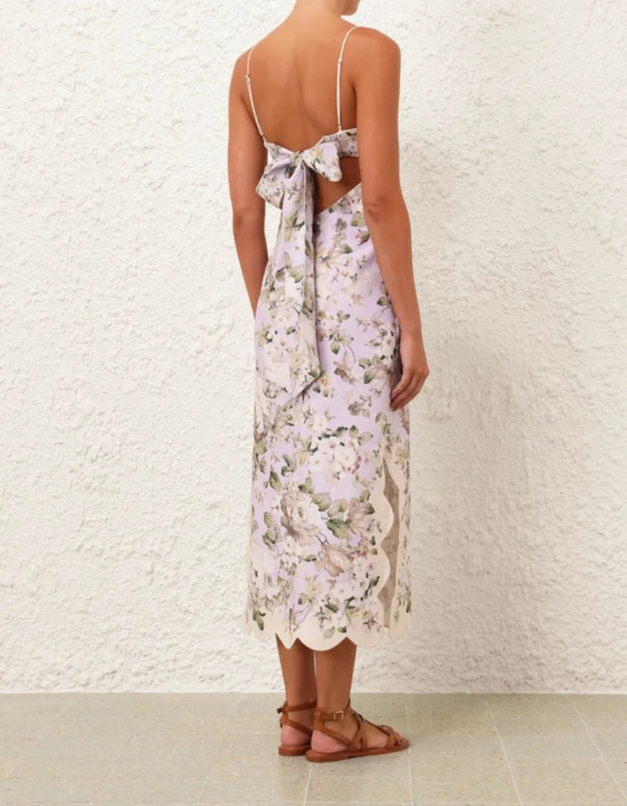 ACACIA SCALLOP MIDI DRESS