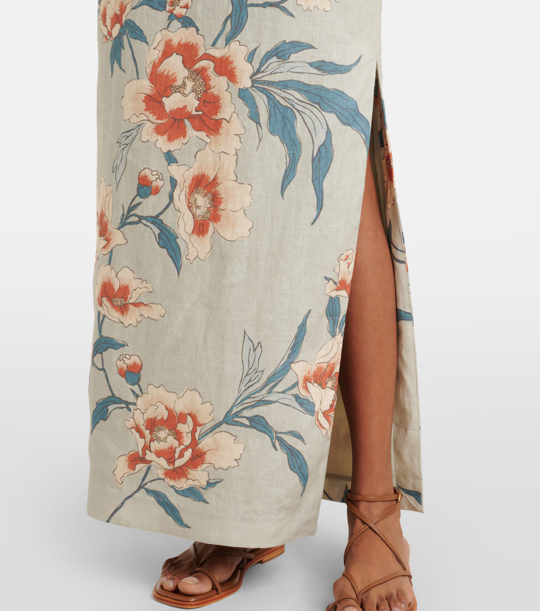 ROISIN HALTER MIDI DRESS IN BLOOM FLORAL