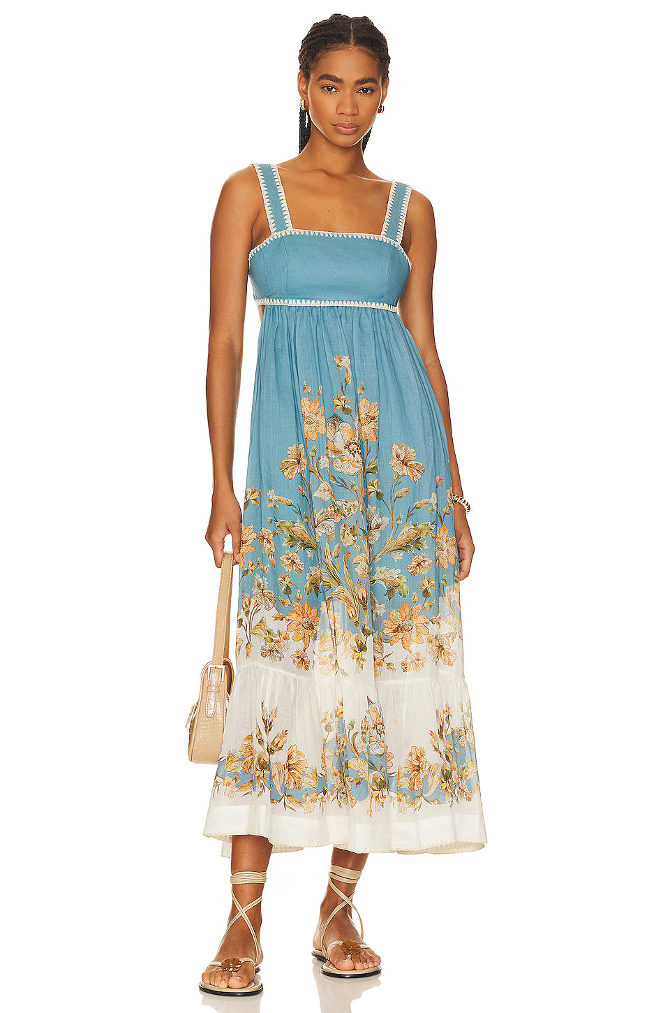 CHINTZ MIDI DRESS